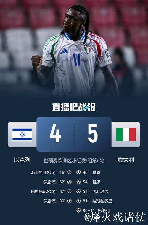 世预赛-基恩双响 意大利5-4绝杀以色列升至第二 世预赛-基恩双响 意大利5-4绝杀以色列升至第二